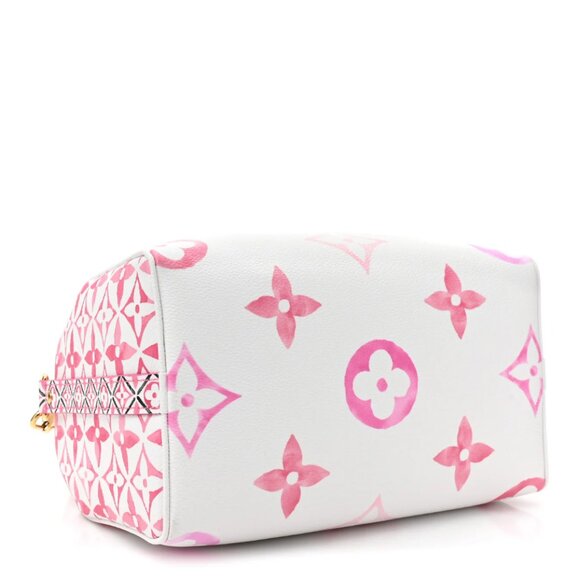 Louis Vuitton Monogram Giant By The Pool 2.0 Speedy Bandouliere 25 Rose Pink - Picture 5 of 5